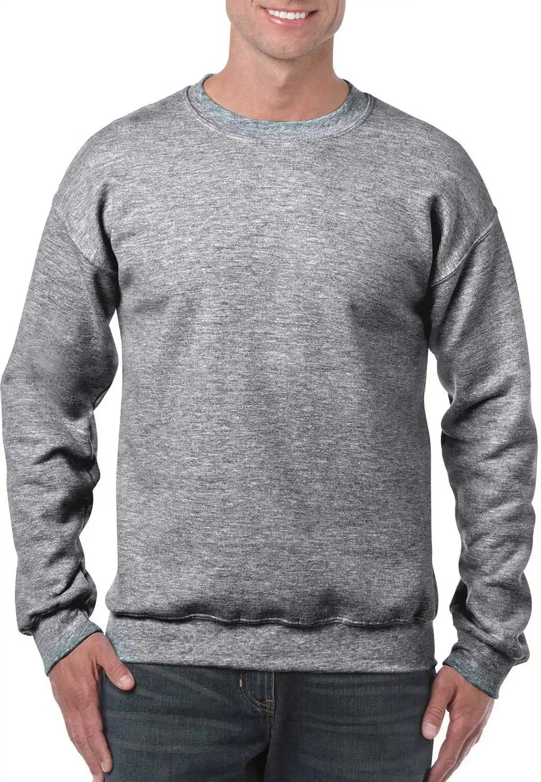 Gildan 18000 Heavy Blend Crewneck Sweatshirt - Graphite Heather