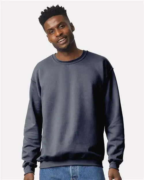 Gildan 18000 Heavy Blend™ Crewneck Sweatshirt - Heather Dark Navy