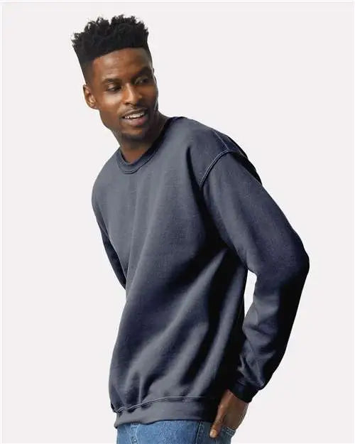 Gildan 18000 Heavy Blend™ Crewneck Sweatshirt - Heather Dark Navy