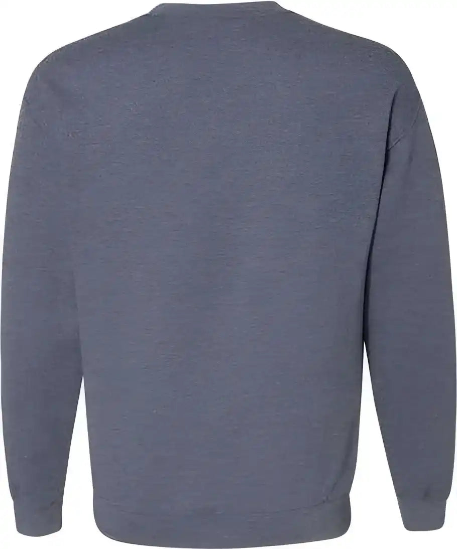 Gildan 18000 Heavy Blend Crewneck Sweatshirt Heather Sport Dark Navy
