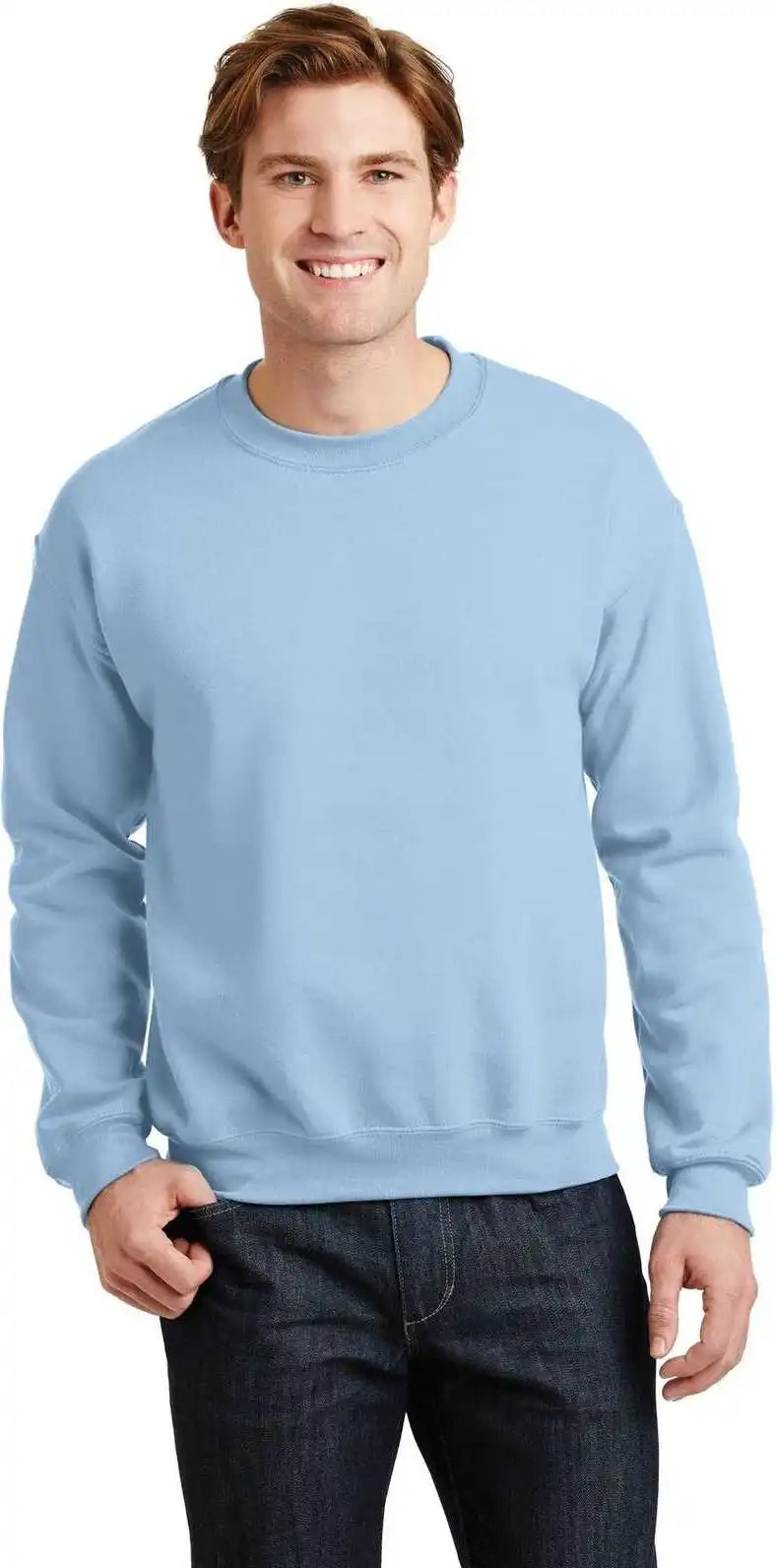 Gildan 18000 Heavy Blend Crewneck Sweatshirt Light Blue