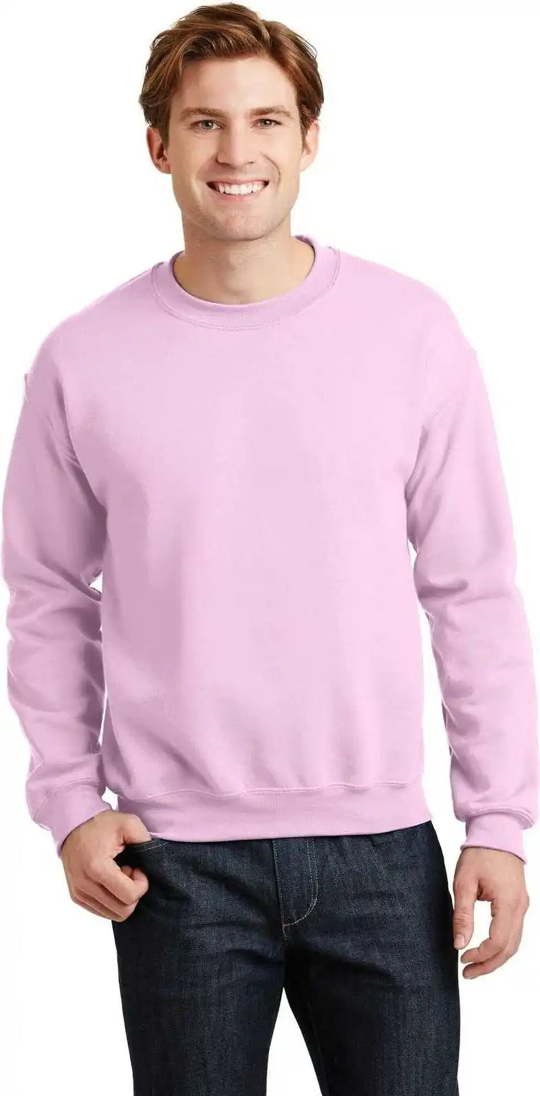 Gildan 18000 Heavy Blend Crewneck Sweatshirt Light Pink