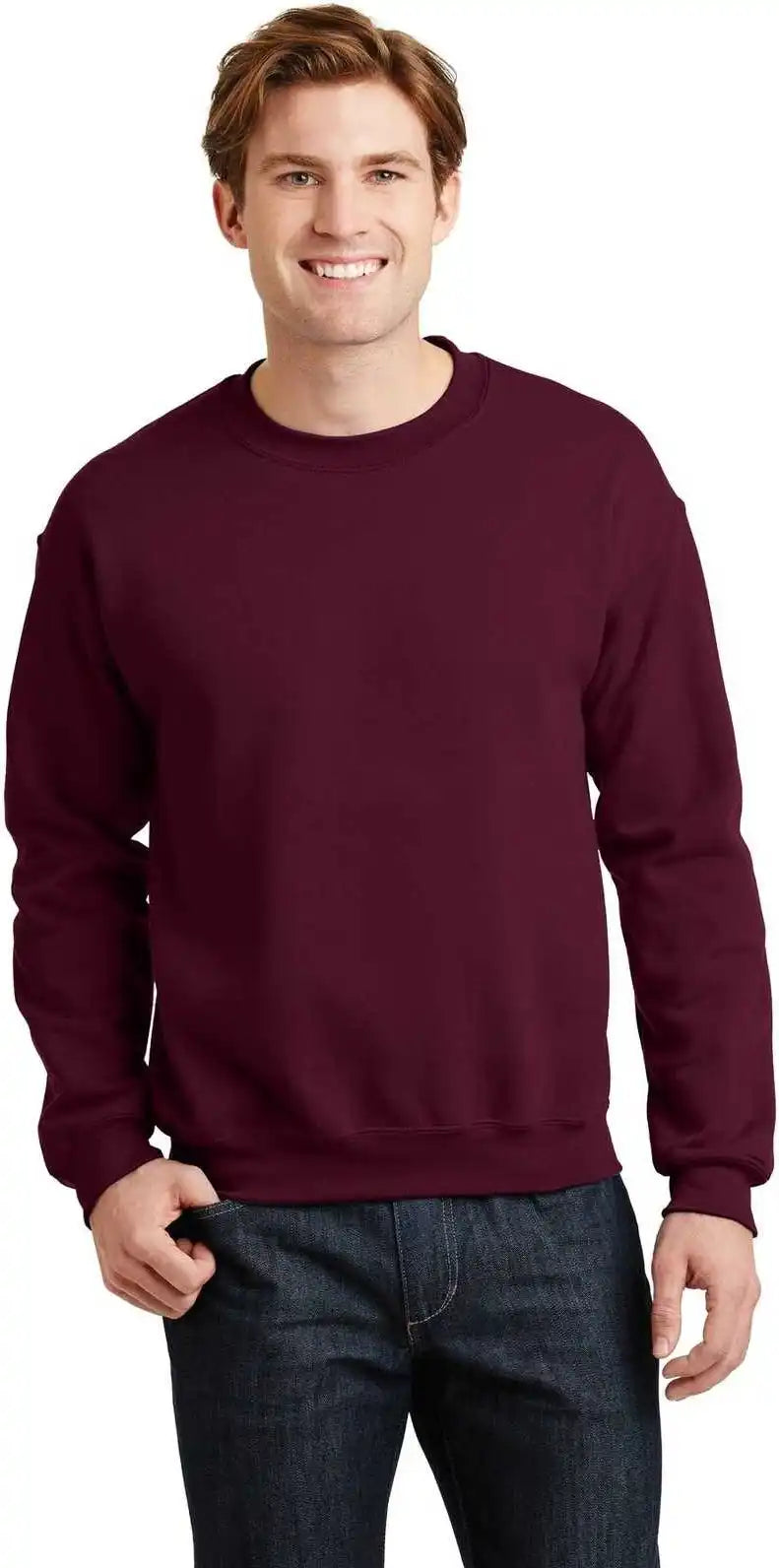 Gildan 18000 Heavy Blend Crewneck Sweatshirt Maroon