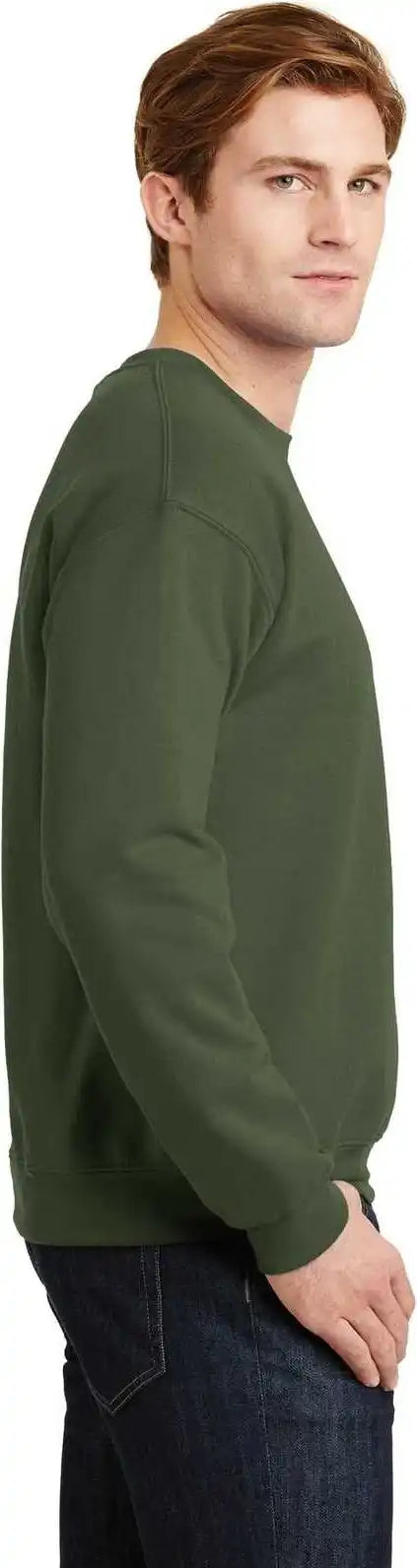 Gildan 18000 Heavy Blend Crewneck Sweatshirt Military Green