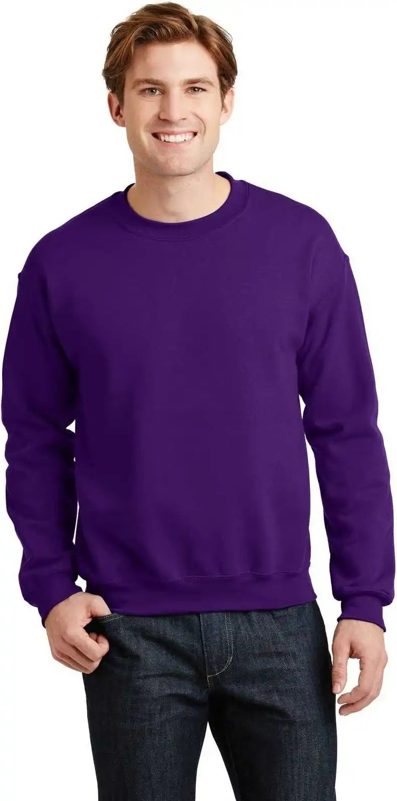 Gildan 18000 Heavy Blend Crewneck Sweatshirt Purple