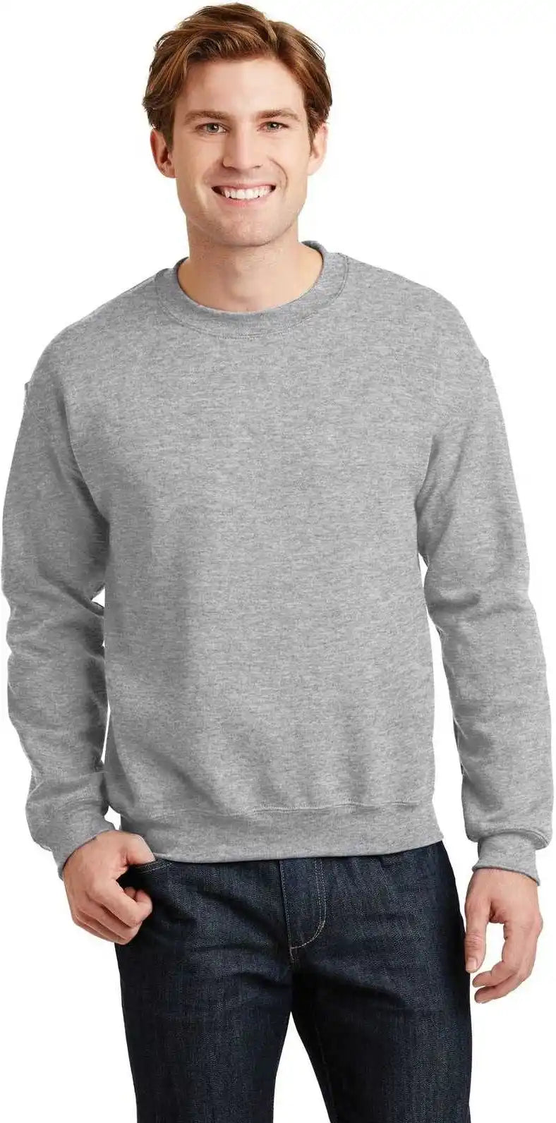 Gildan 18000 Heavy Blend Crewneck Sweatshirt Sport Gray