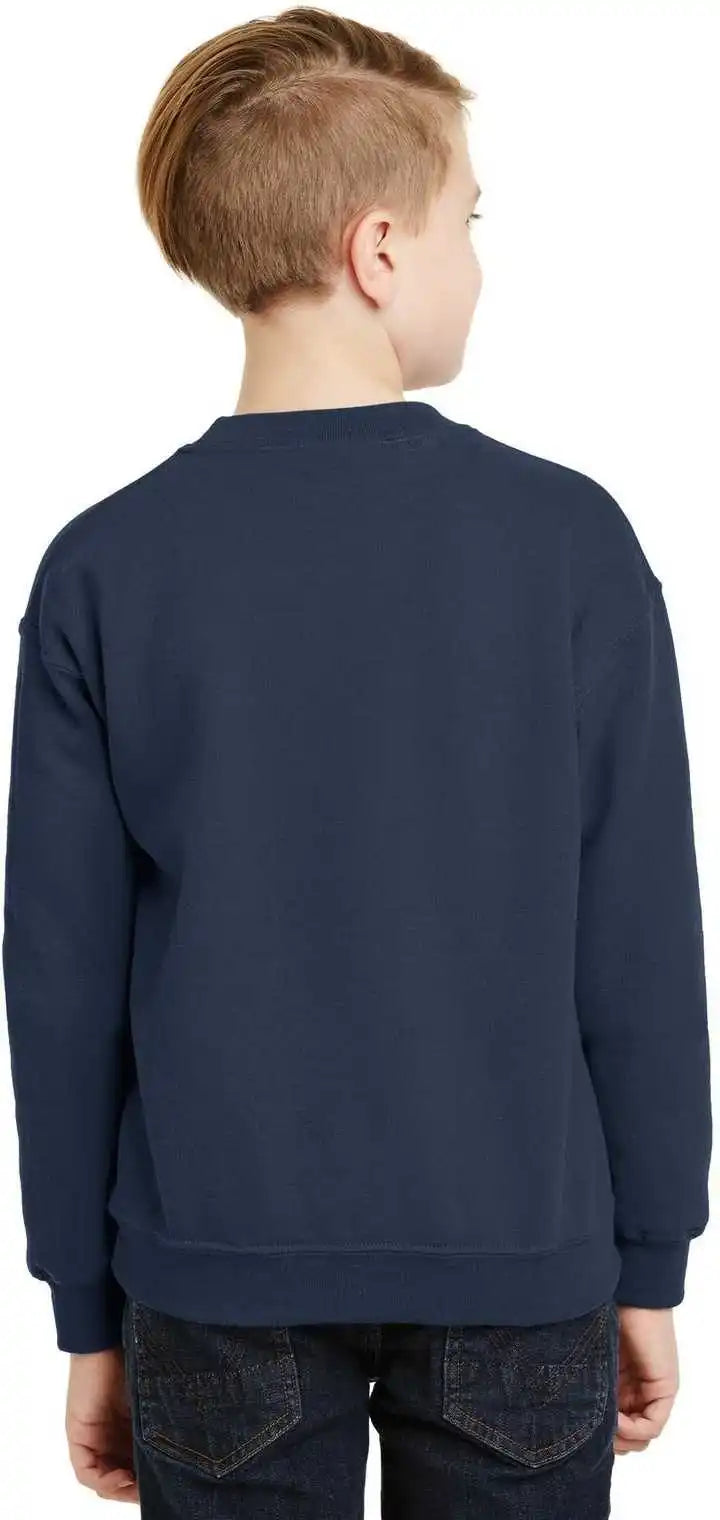 Gildan 18000b Youth Heavy Blend Crewneck Sweatshirt Navy