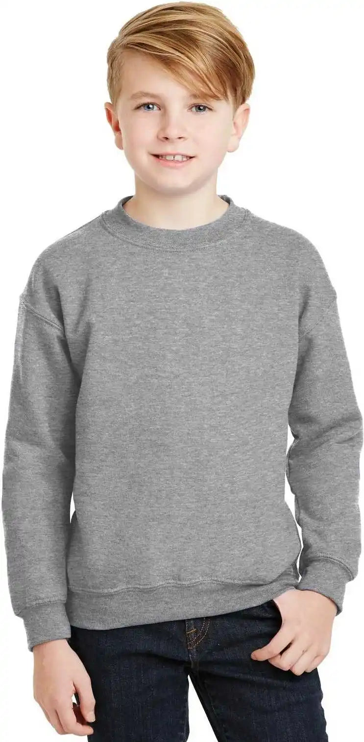Gildan 18000b Youth Heavy Blend Crewneck Sweatshirt - Sport Gray