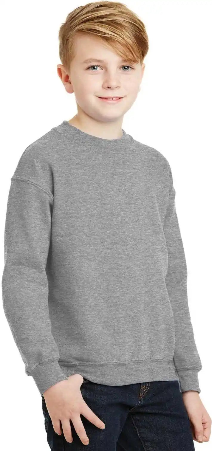 Gildan 18000b Youth Heavy Blend Crewneck Sweatshirt - Sport Gray