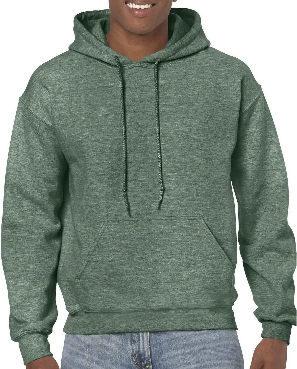 Gildan 18500 Heavy Blend Hooded Sweatshirt Heather Sport Dark Green