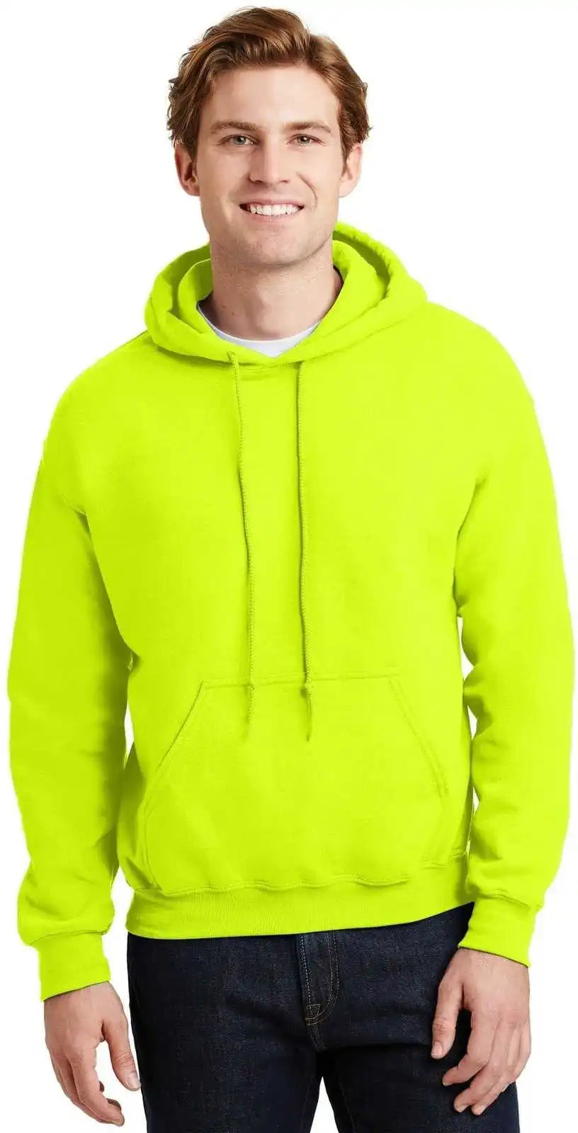 Gildan 18500 Heavy Blend Hooded Sweatshirt Safety Green