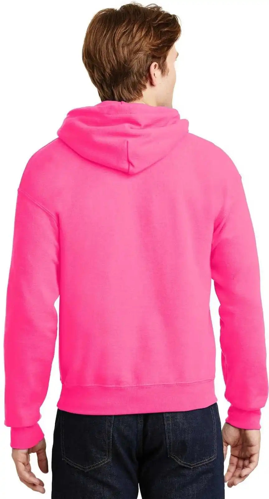 Gildan 18500 Heavy Blend Hooded Sweatshirt Safety Pink