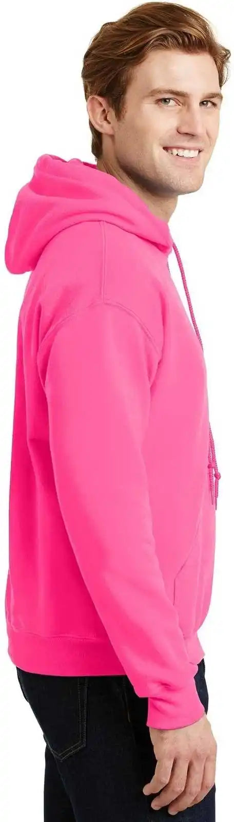 Gildan 18500 Heavy Blend Hooded Sweatshirt Safety Pink