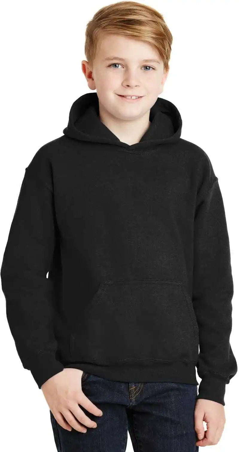 Gildan 18500b Youth Heavy Blend Hooded Sweatshirt - Black