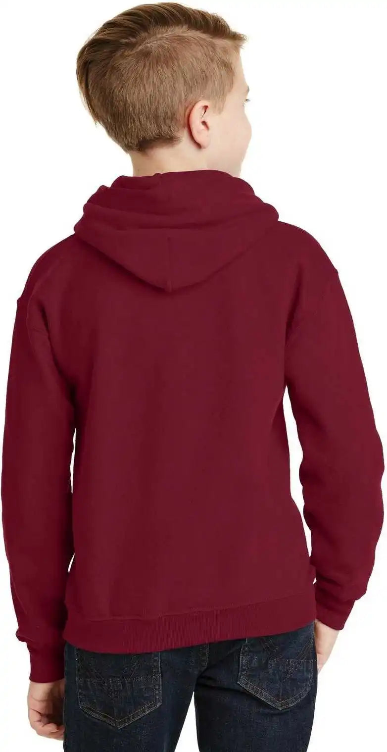 Gildan 18500b Youth Heavy Blend Hooded Sweatshirt Cardinal Red
