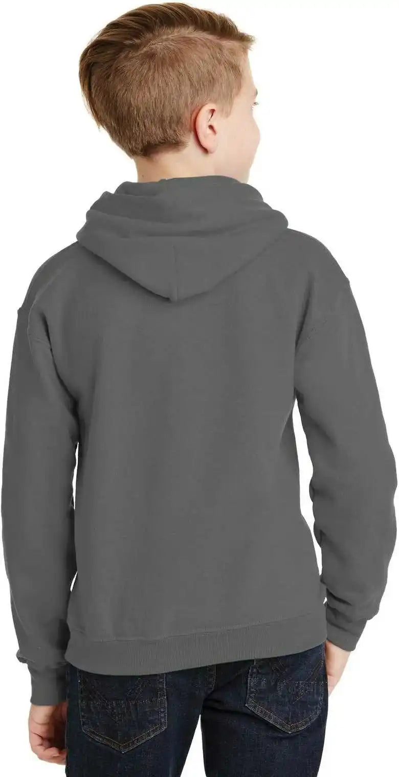 Gildan 18500b Youth Heavy Blend Hooded Sweatshirt Charcoal