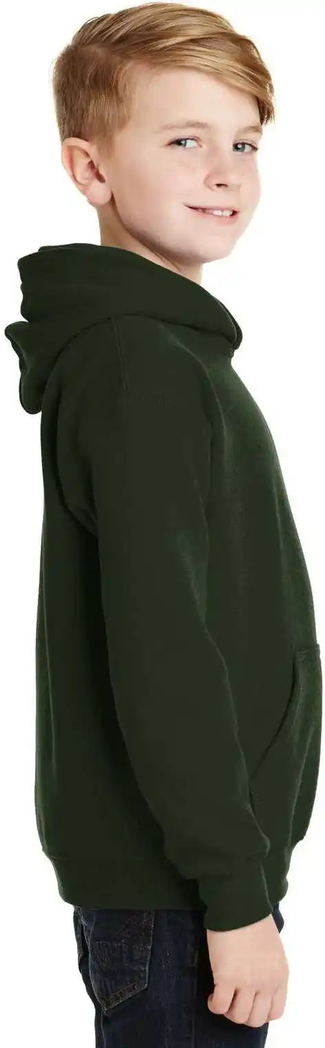 Gildan 18500b Youth Heavy Blend Hooded Sweatshirt Forest Green