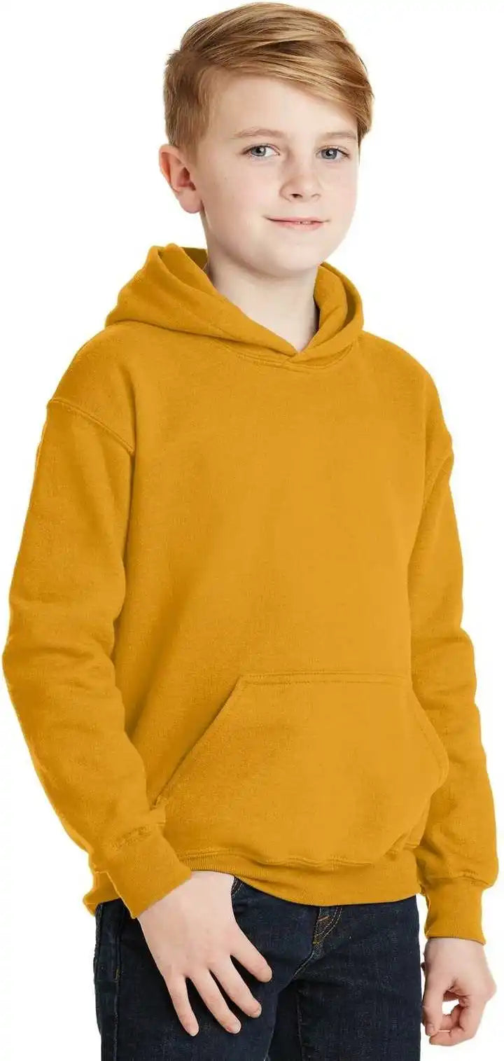 Gildan 18500b Youth Heavy Blend Hooded Sweatshirt Gold