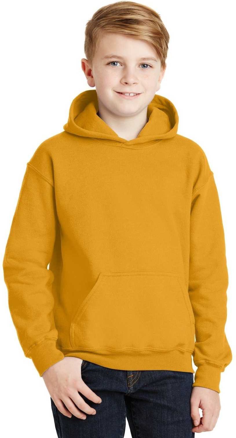 Gildan 18500b Youth Heavy Blend Hooded Sweatshirt - Gold