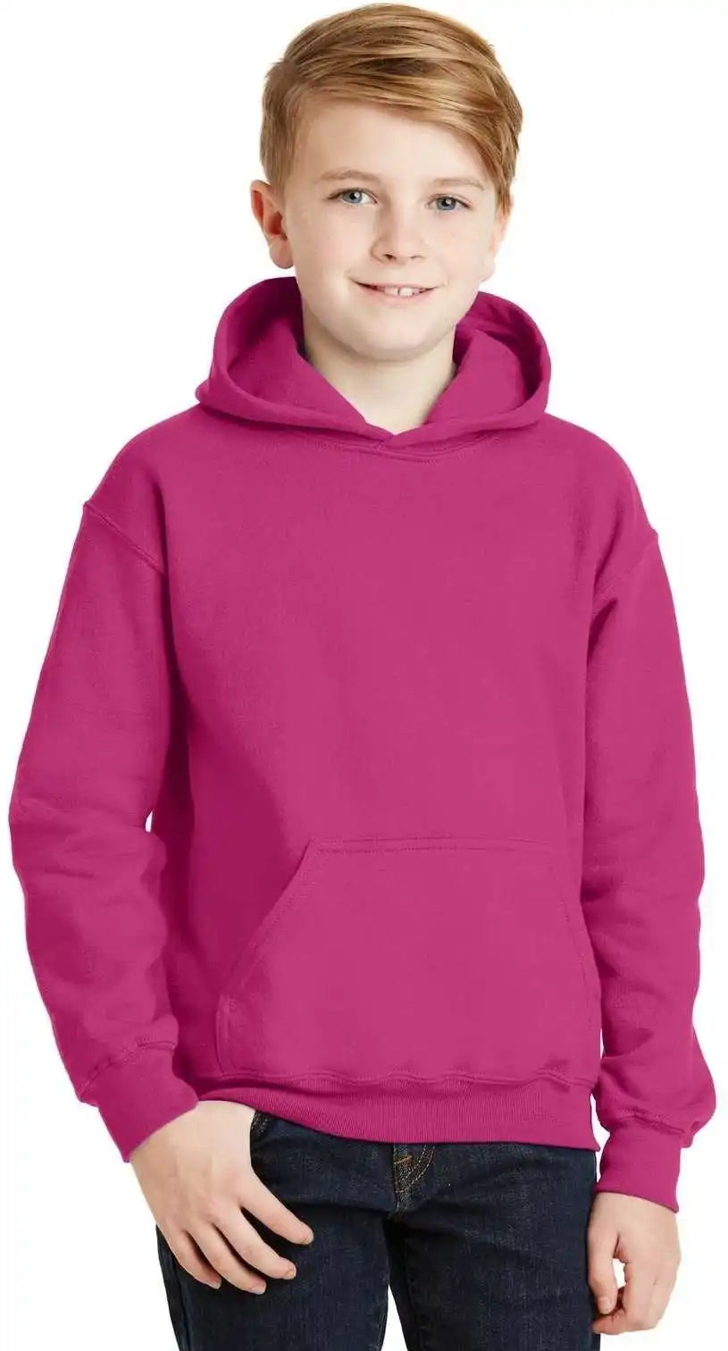 Gildan 18500b Youth Heavy Blend Hooded Sweatshirt Heliconia