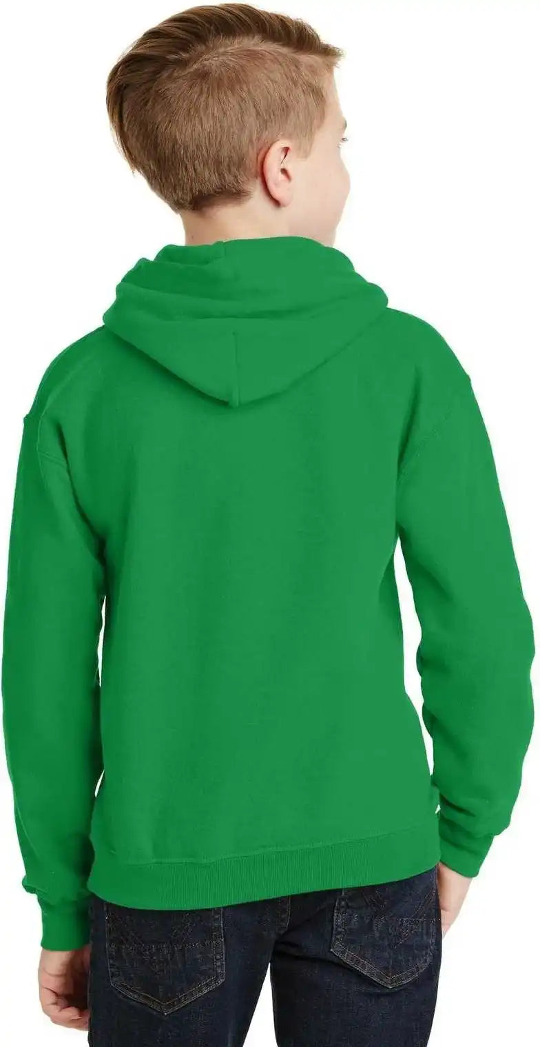 Gildan 18500b Youth Heavy Blend Hooded Sweatshirt Irish Green
