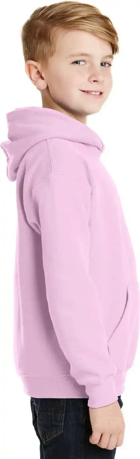 Gildan 18500b Youth Heavy Blend Hooded Sweatshirt Light Pink