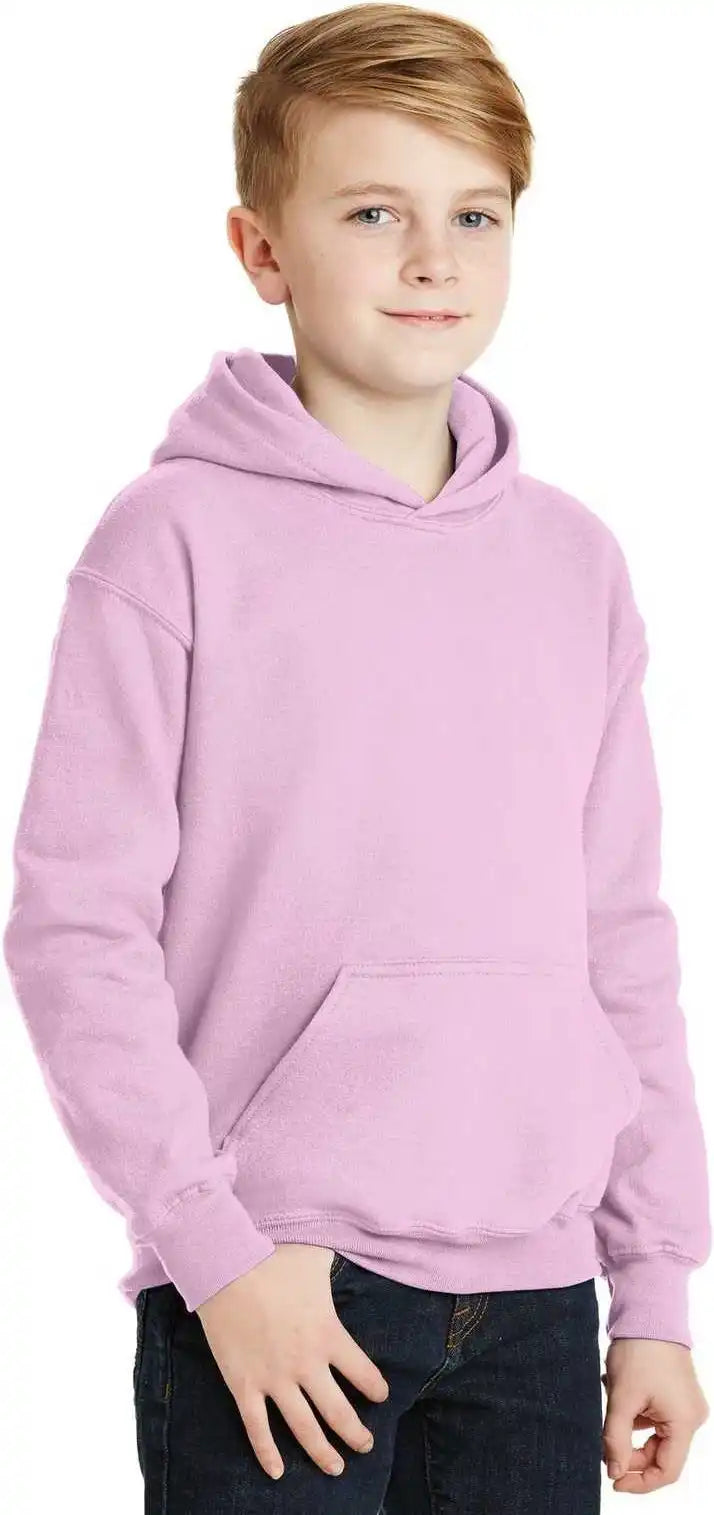 Gildan 18500b Youth Heavy Blend Hooded Sweatshirt Light Pink