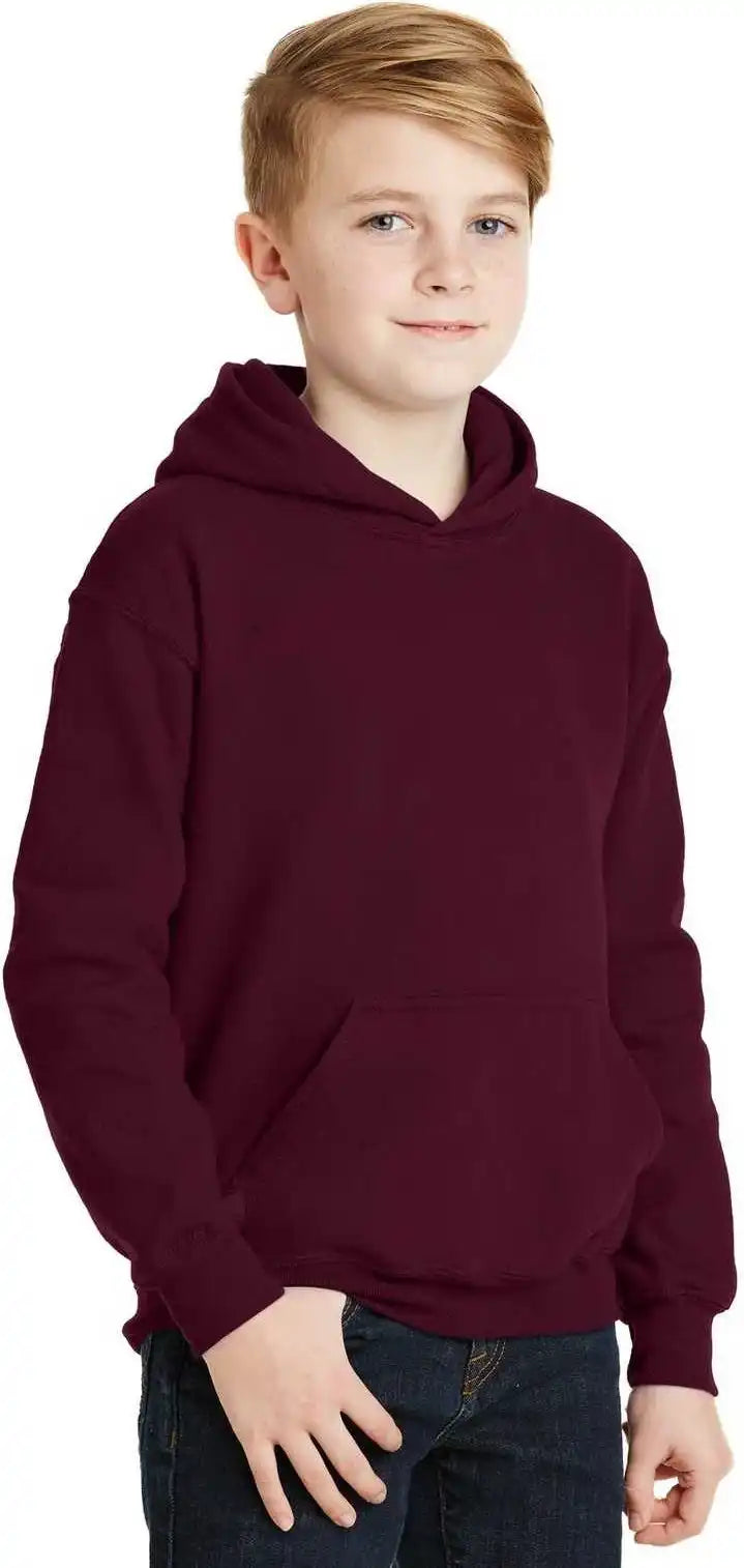 Gildan 18500b Youth Heavy Blend Hooded Sweatshirt Maroon