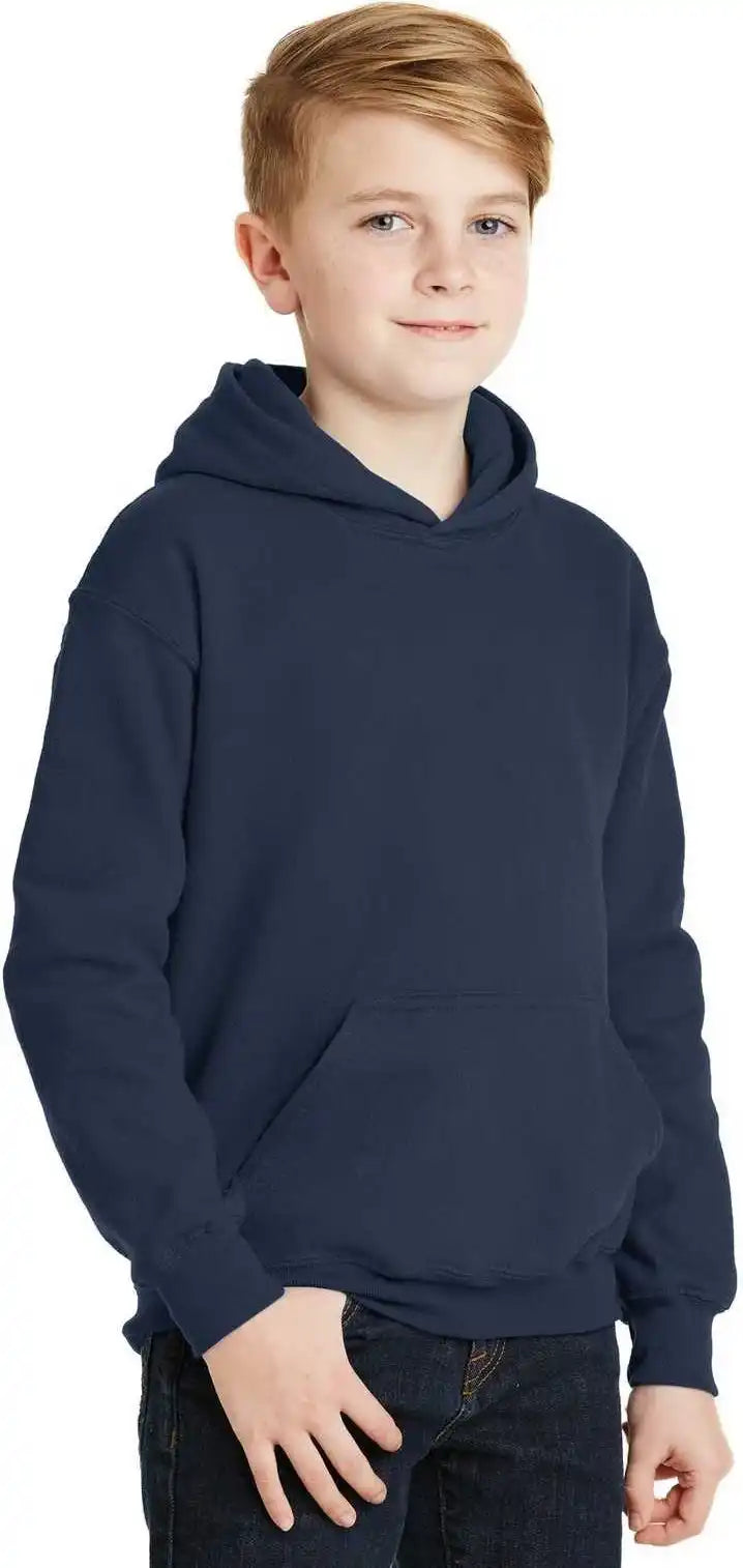 Gildan 18500b Youth Heavy Blend Hooded Sweatshirt Navy