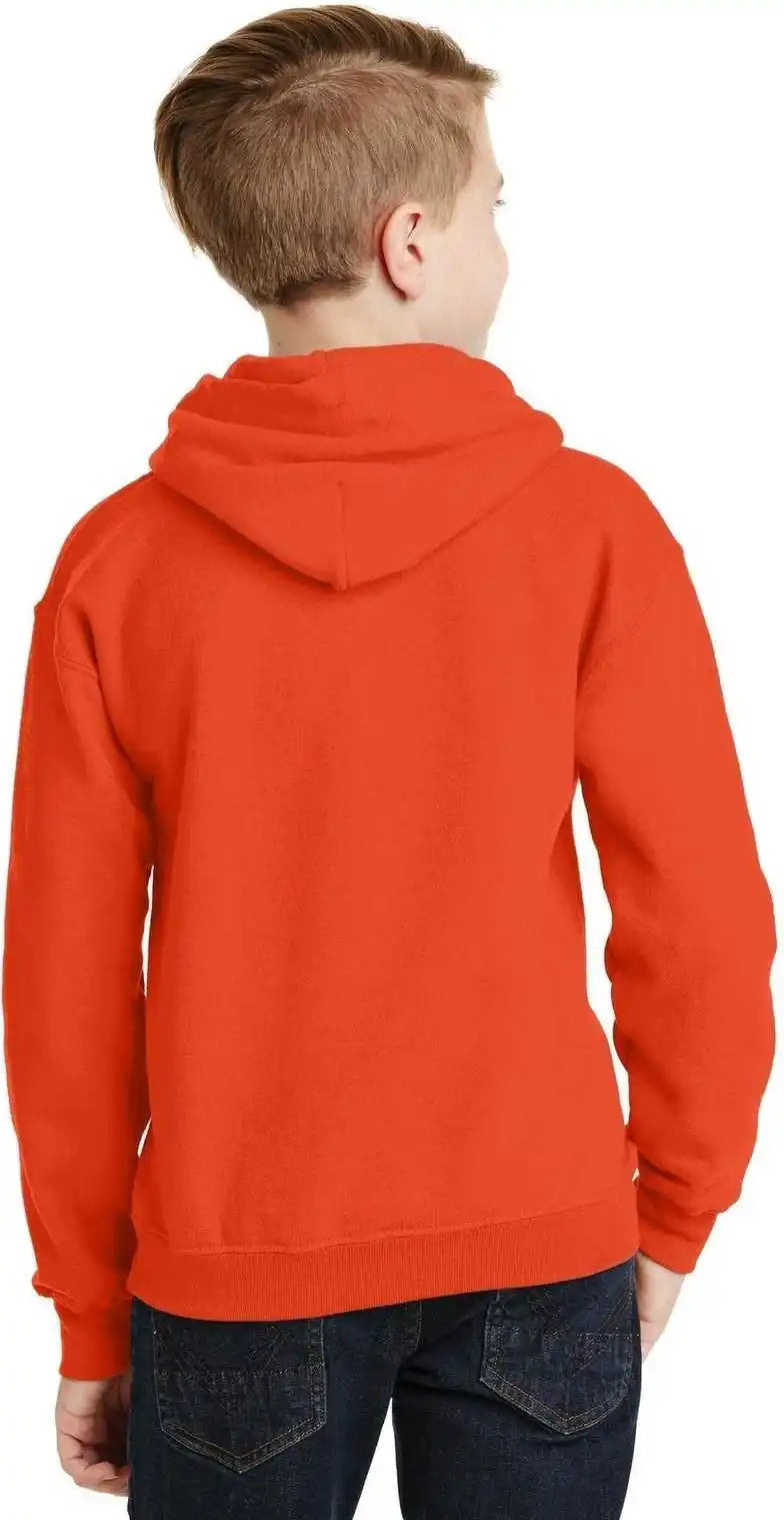 Gildan 18500b Youth Heavy Blend Hooded Sweatshirt Orange
