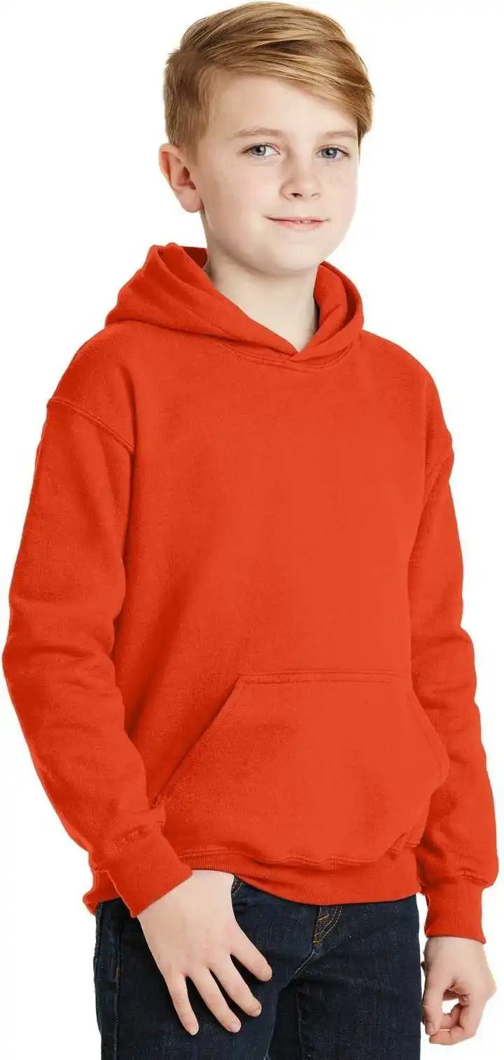 Gildan 18500b Youth Heavy Blend Hooded Sweatshirt Orange