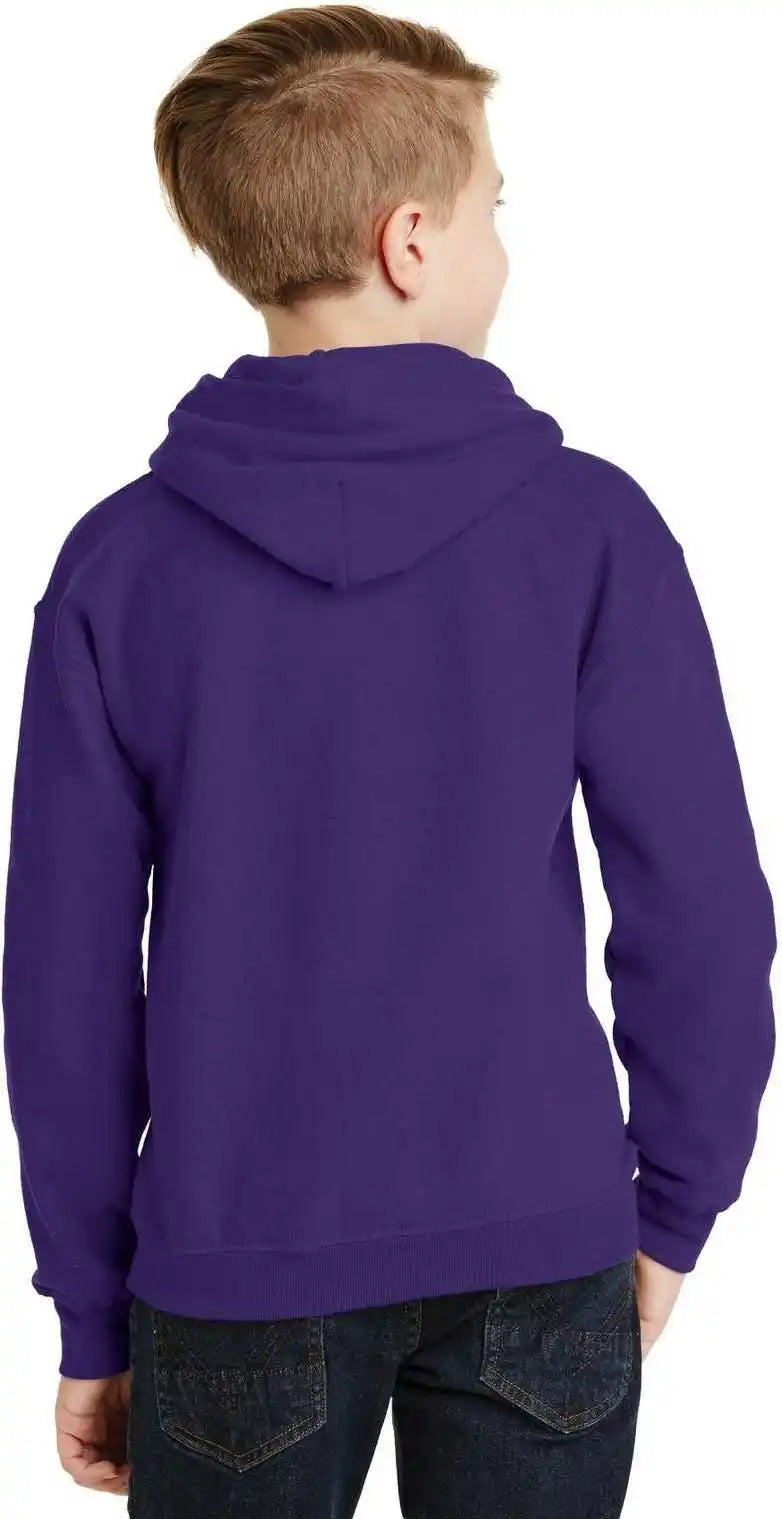 Gildan 18500b Youth Heavy Blend Hooded Sweatshirt - Purple