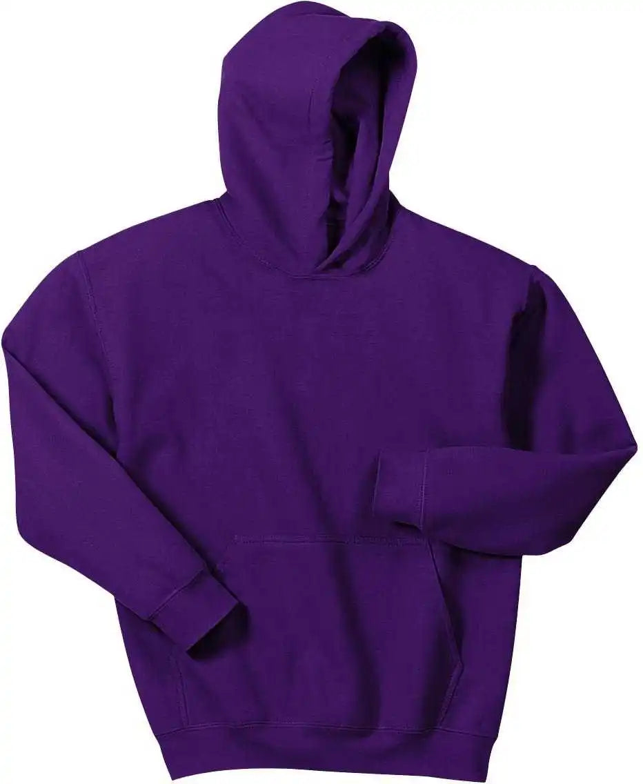Gildan 18500b Youth Heavy Blend Hooded Sweatshirt Purple