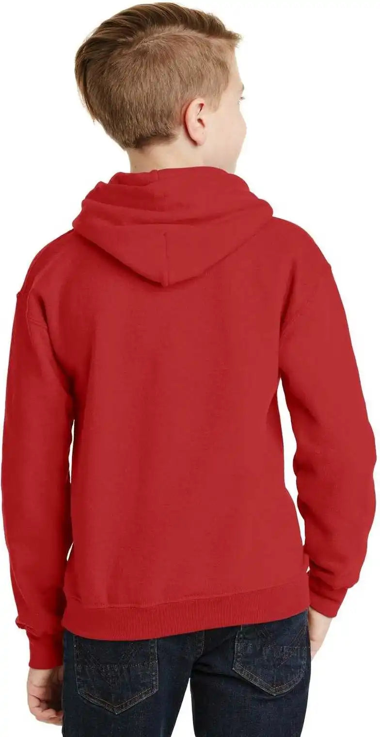 Gildan 18500b Youth Heavy Blend Hooded Sweatshirt Red