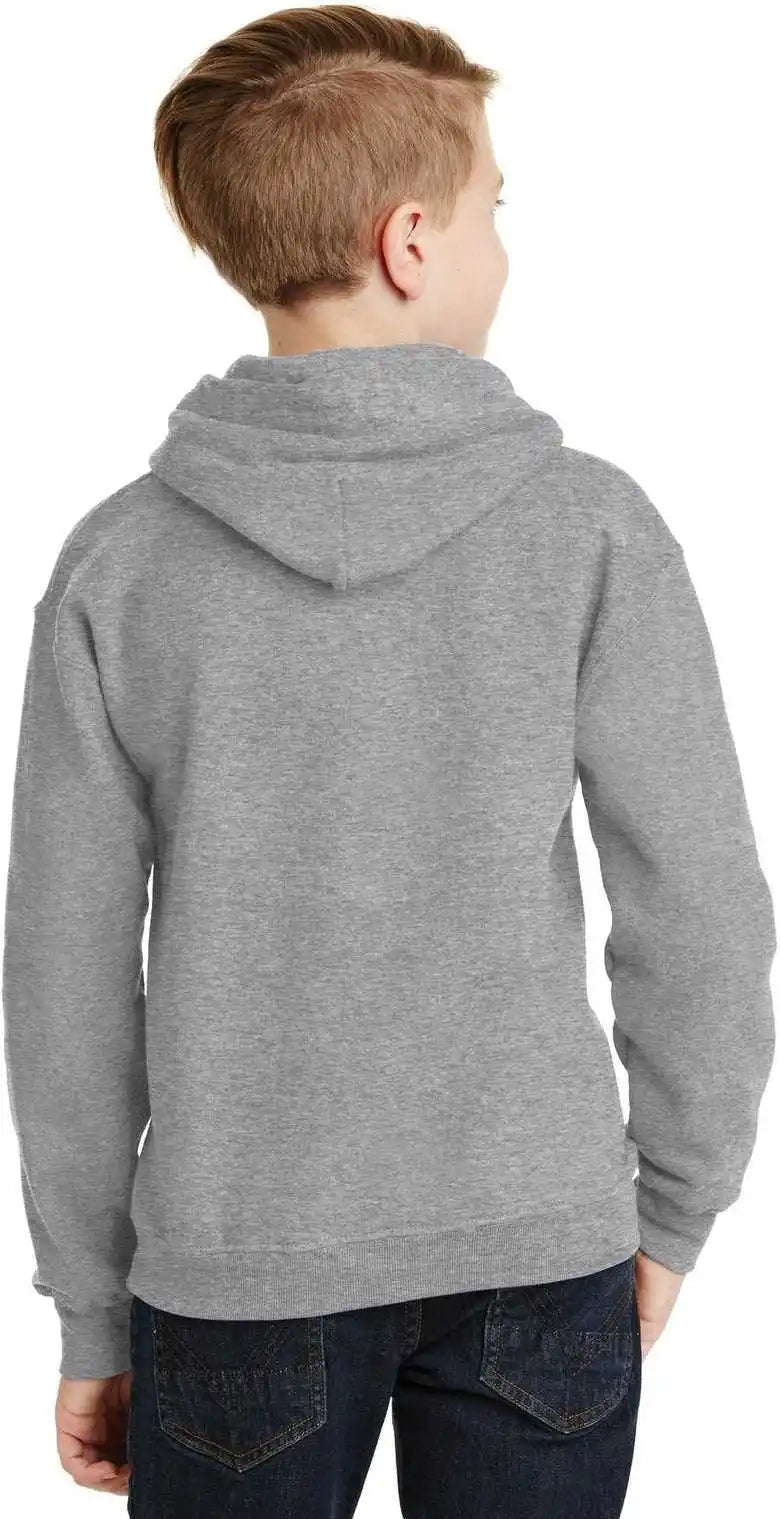 Gildan 18500b Youth Heavy Blend Hooded Sweatshirt Sport Gray