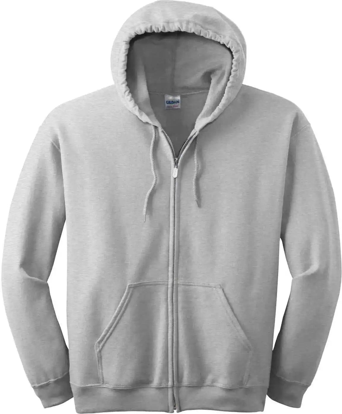 Gildan 18600 Heavy Blend Full Zip Hooded Sweatshirt Ash Gray