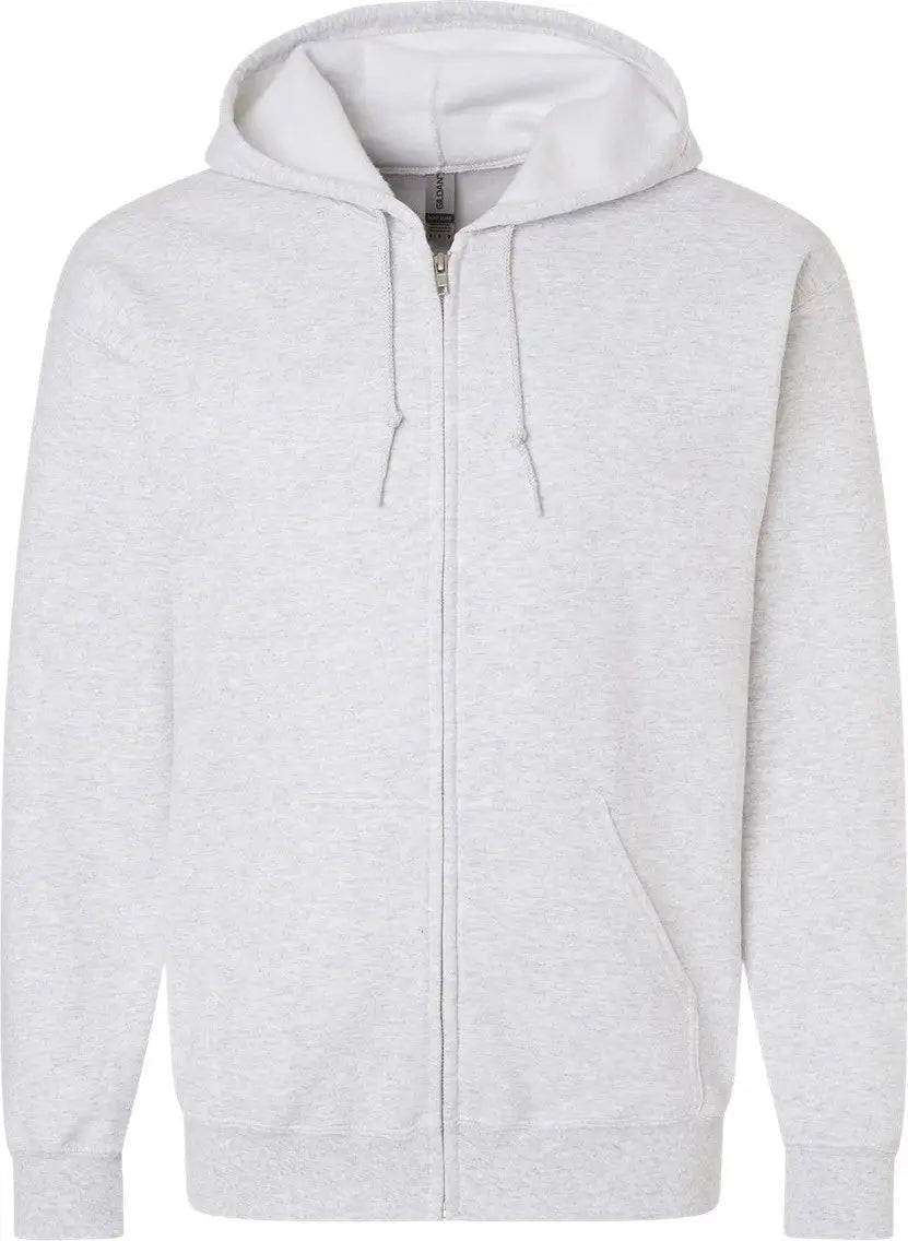 Gildan 18600 Heavy Blend™ Full-zip Hooded Sweatshirt - Ash - Light Gray / s