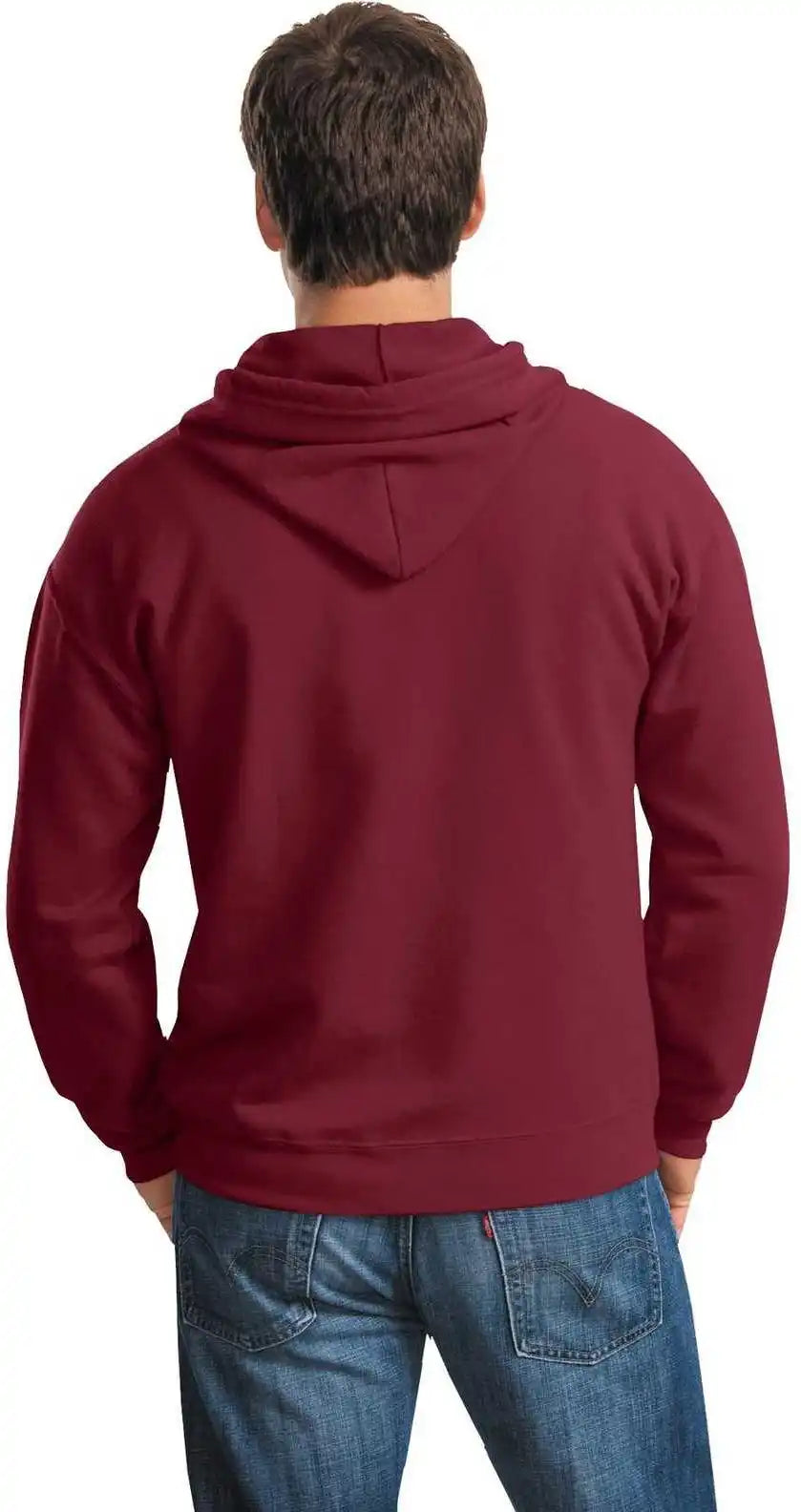 Gildan 18600 Heavy Blend Full Zip Hooded Sweatshirt Cardinal