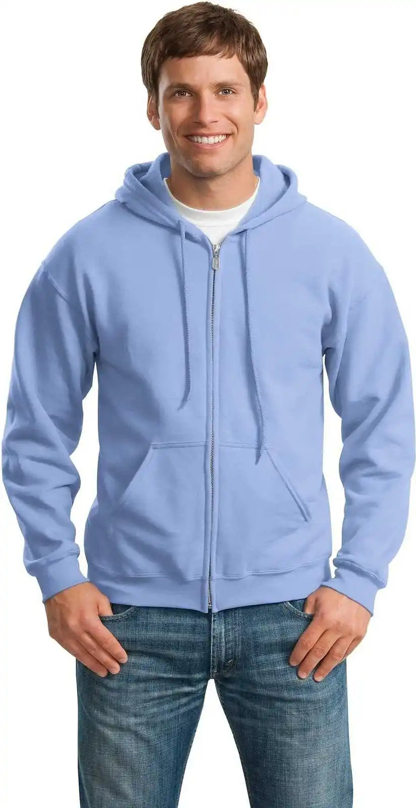 Gildan 18600 Heavy Blend Full-zip Hooded Sweatshirt - Carolina Blue