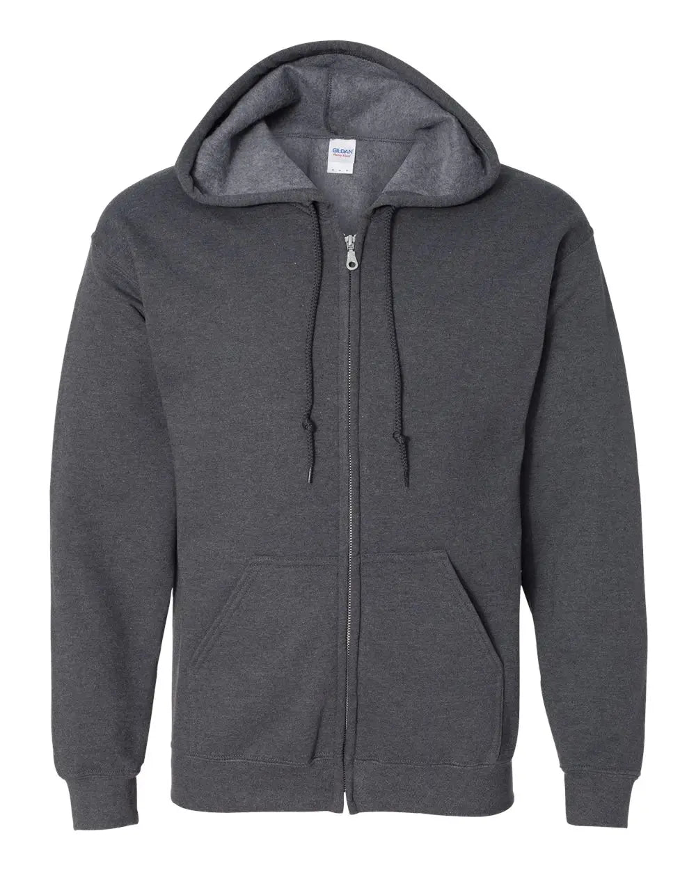 Gildan 18600 Heavy Blend™ Full-zip Hooded Sweatshirt - Dark Heather