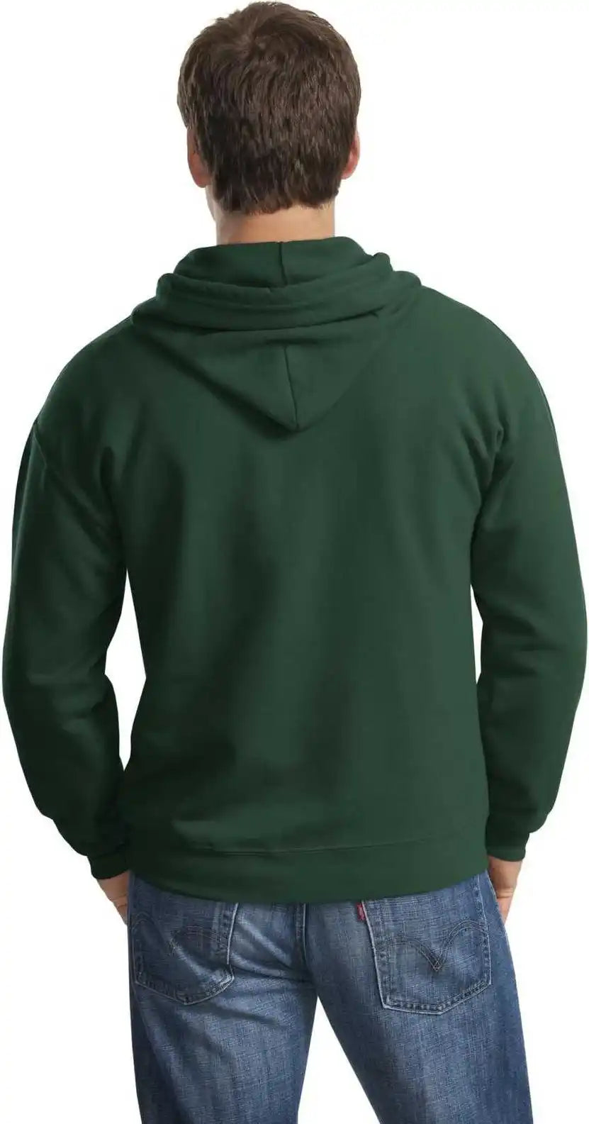 Gildan 18600 Heavy Blend Full Zip Hooded Sweatshirt Forest Green
