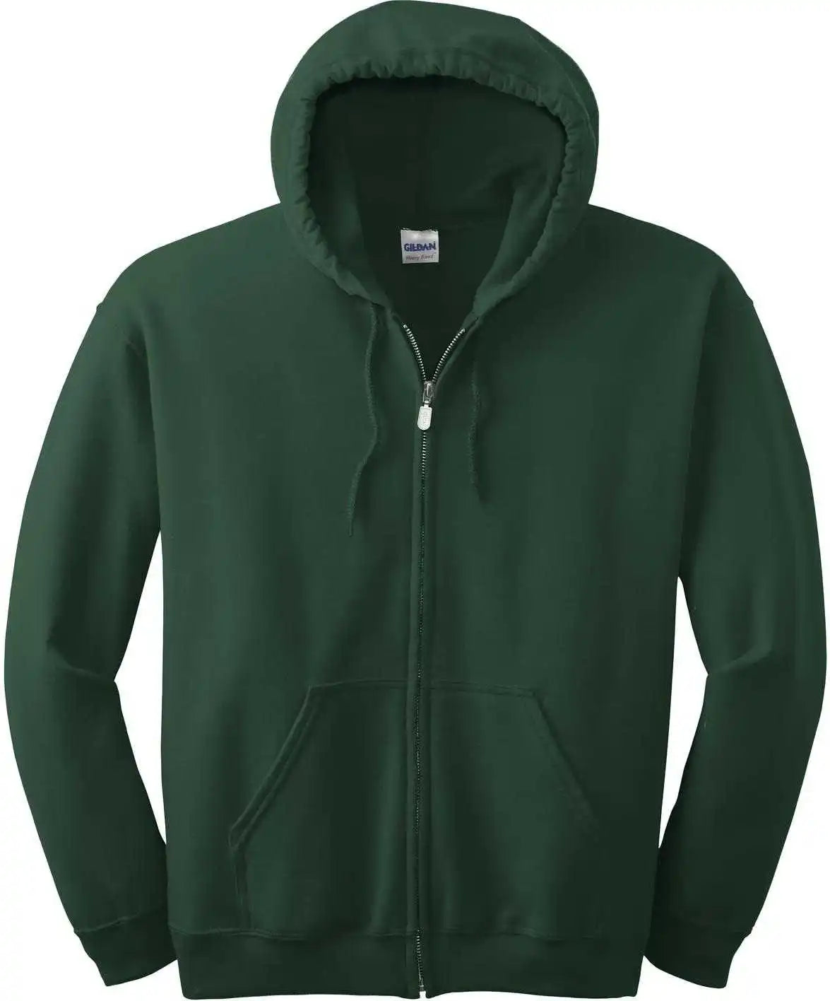 Gildan 18600 Heavy Blend Full Zip Hooded Sweatshirt Forest Green