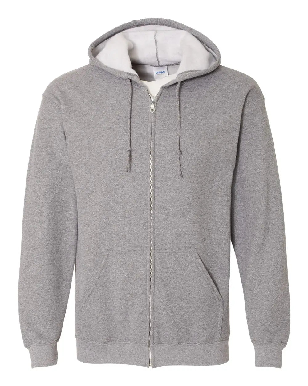 Gildan 18600 Heavy Blend™ Full-zip Hooded Sweatshirt - Graphite Heather - Dark Gray / s
