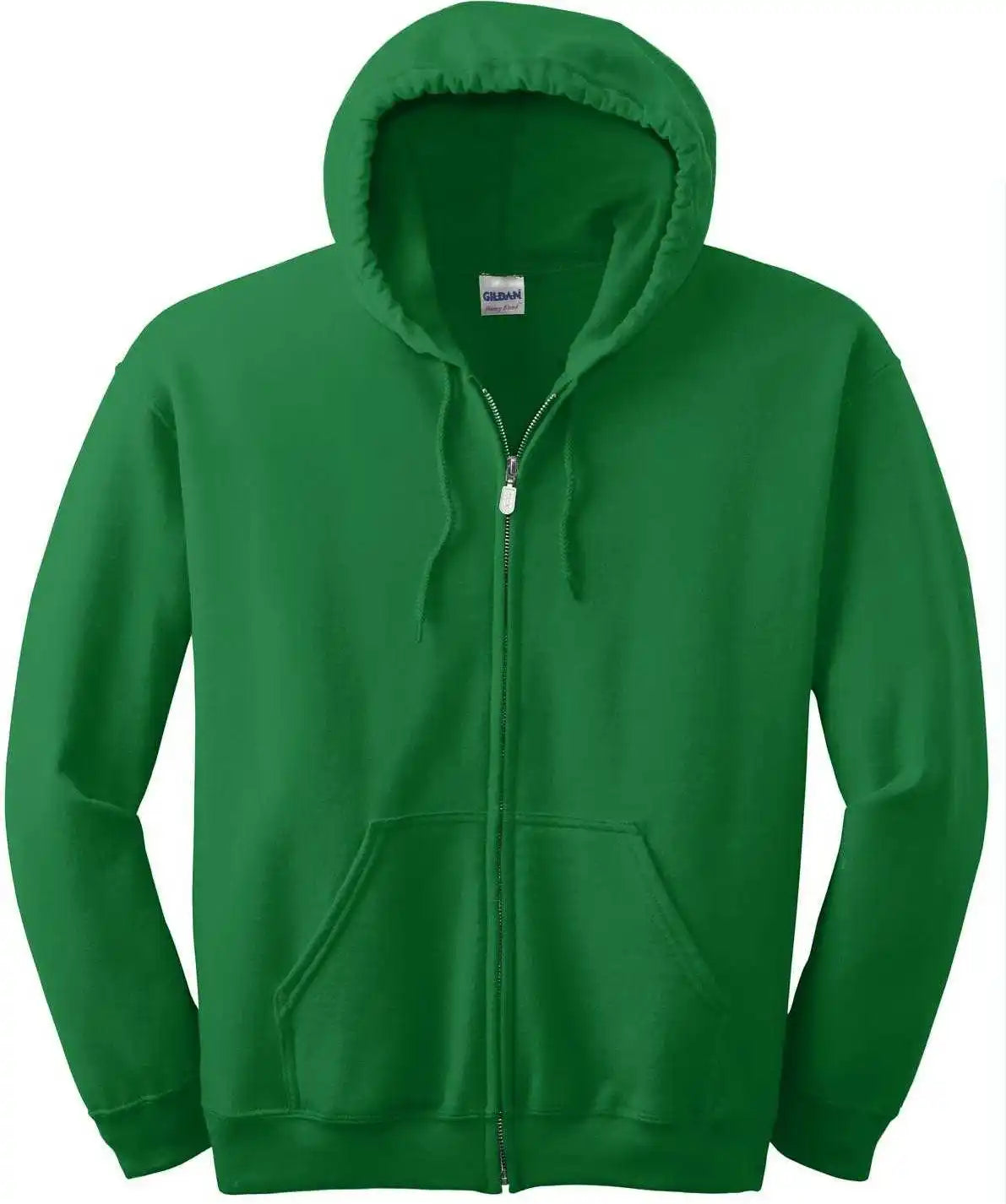 Gildan 18600 Heavy Blend Full Zip Hooded Sweatshirt Irish Green