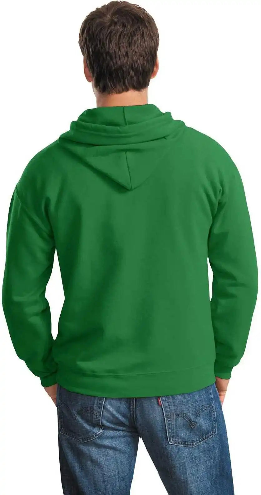 Gildan 18600 Heavy Blend Full Zip Hooded Sweatshirt Irish Green