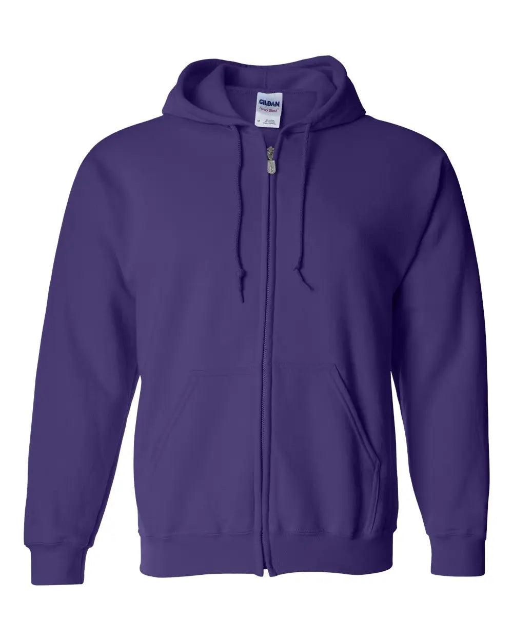 Gildan 18600 Heavy Blend™ Full-zip Hooded Sweatshirt - Purple - s
