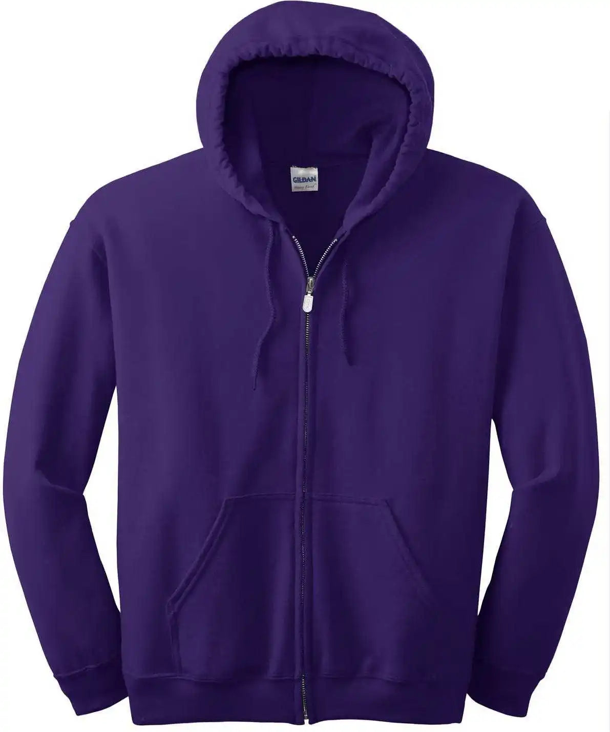 Gildan 18600 Heavy Blend Full Zip Hooded Sweatshirt Purple