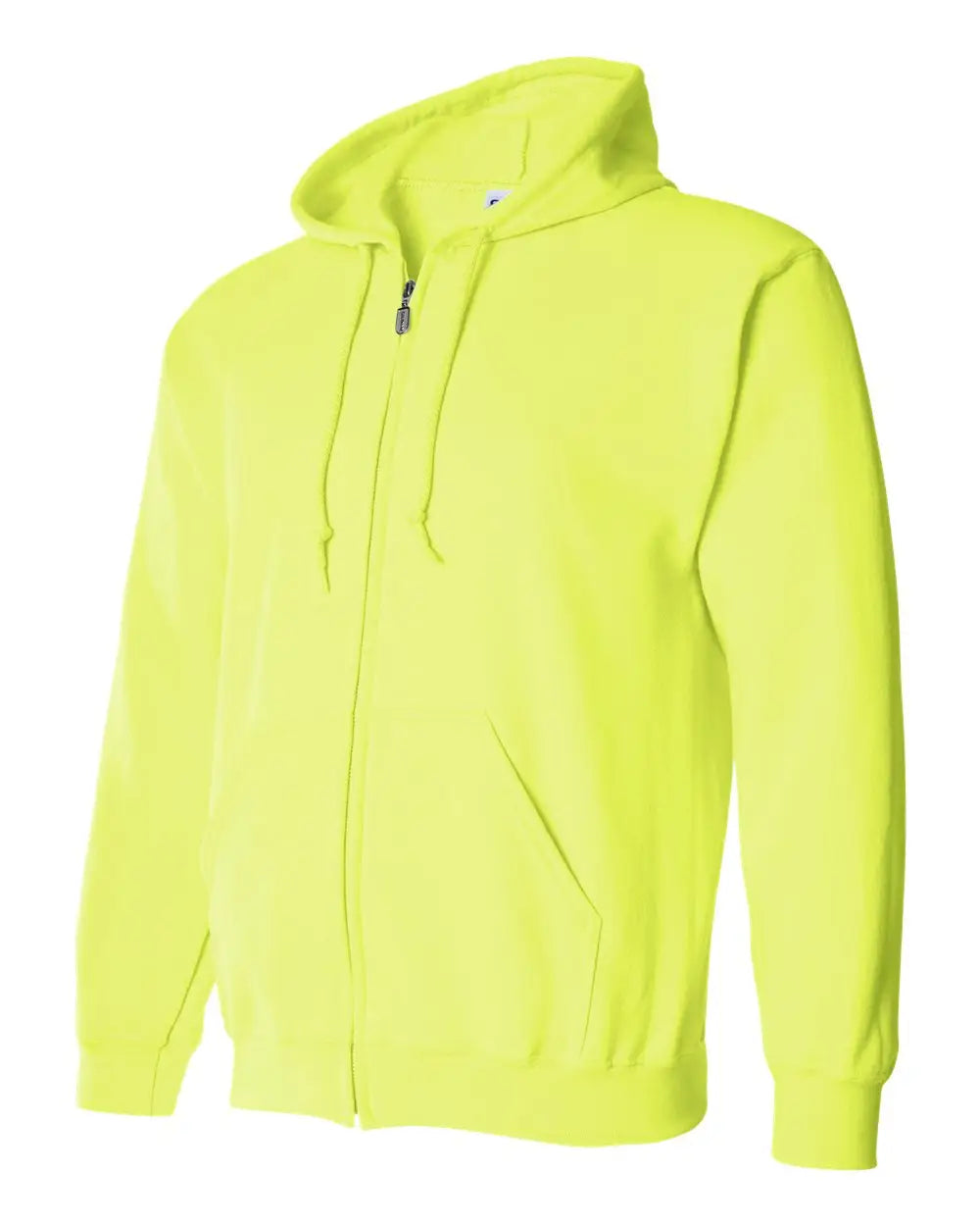 Gildan 18600 Heavy Blend™ Full-zip Hooded Sweatshirt - Safety Green - s