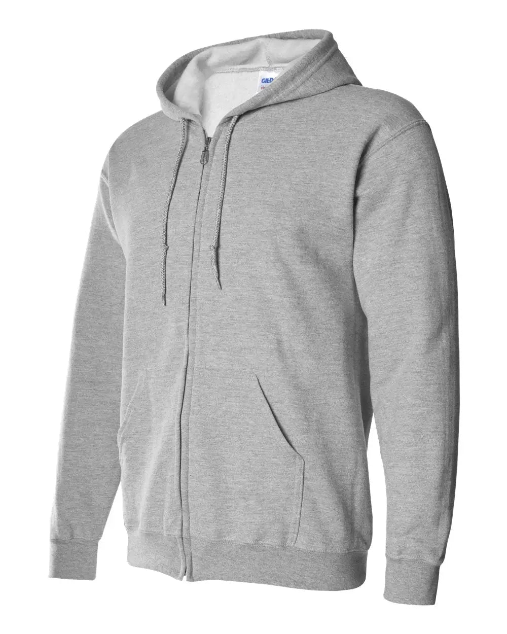 Gildan 18600 Heavy Blend™ Full-zip Hooded Sweatshirt - Sport Grey - Gray / s
