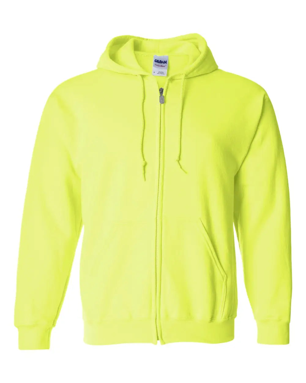 Gildan 18600 Heavy Blendâ„¢ Full-zip Hooded Sweatshirt - Safety Green